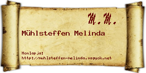 Mühlsteffen Melinda névjegykártya