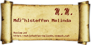 Mühlsteffen Melinda névjegykártya