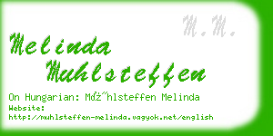 melinda muhlsteffen business card